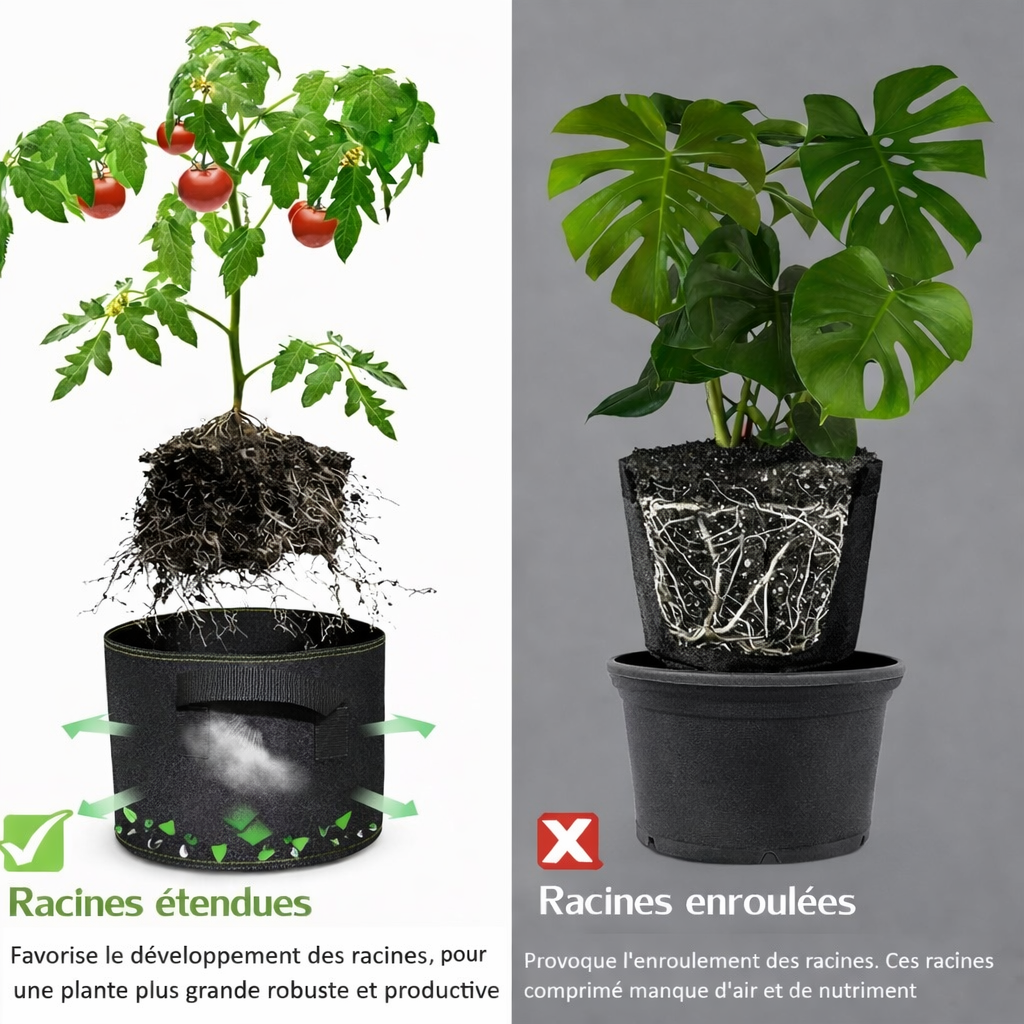 Pot de Culture en Géotextile