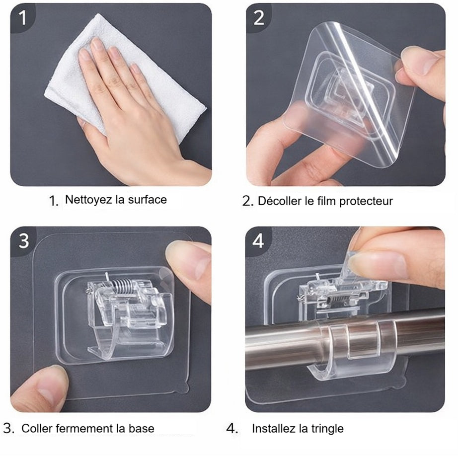 MagicFix™ – Support de Tringle Sans Perçage